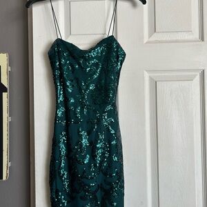 Dark Green hoco Dress